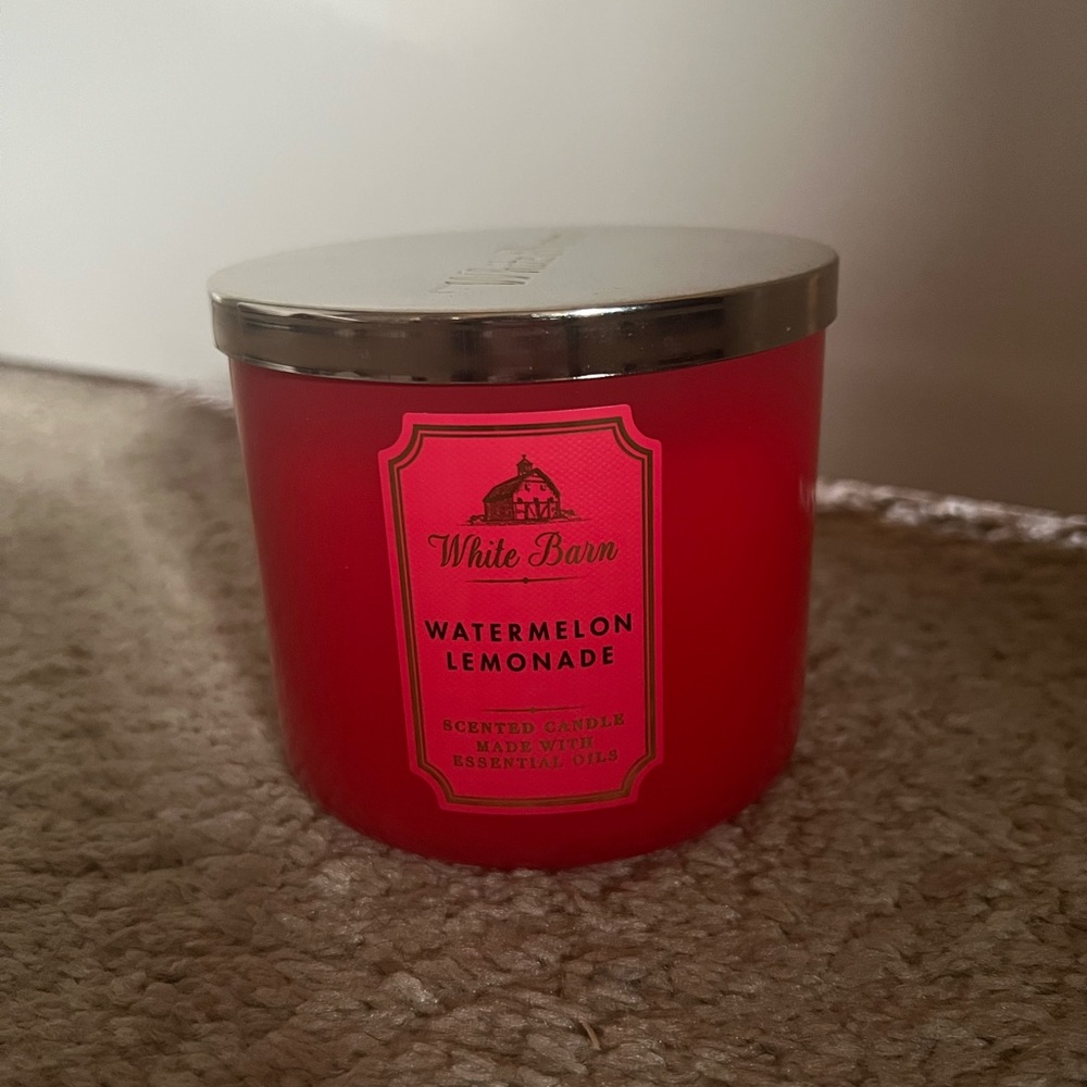 NWT Bath & Body Works Watermelon Lemonade 3 Wick Candle